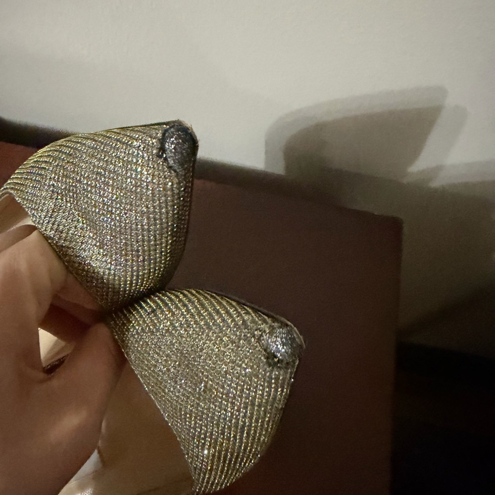 Jimmy Choo Glittering Gold Heels - Picture 5 of 10
